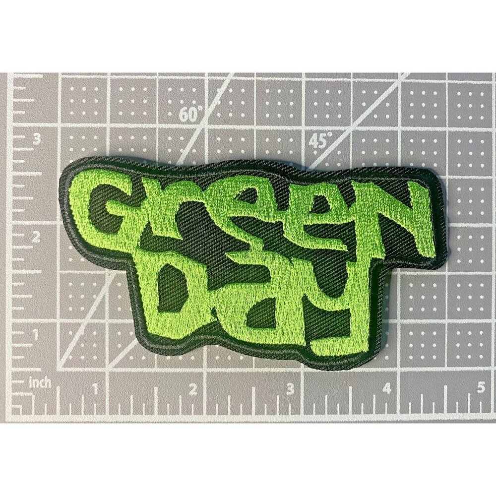 Green Day Logo Rock Band Music 4in Patch Iron / Sew-On Pach